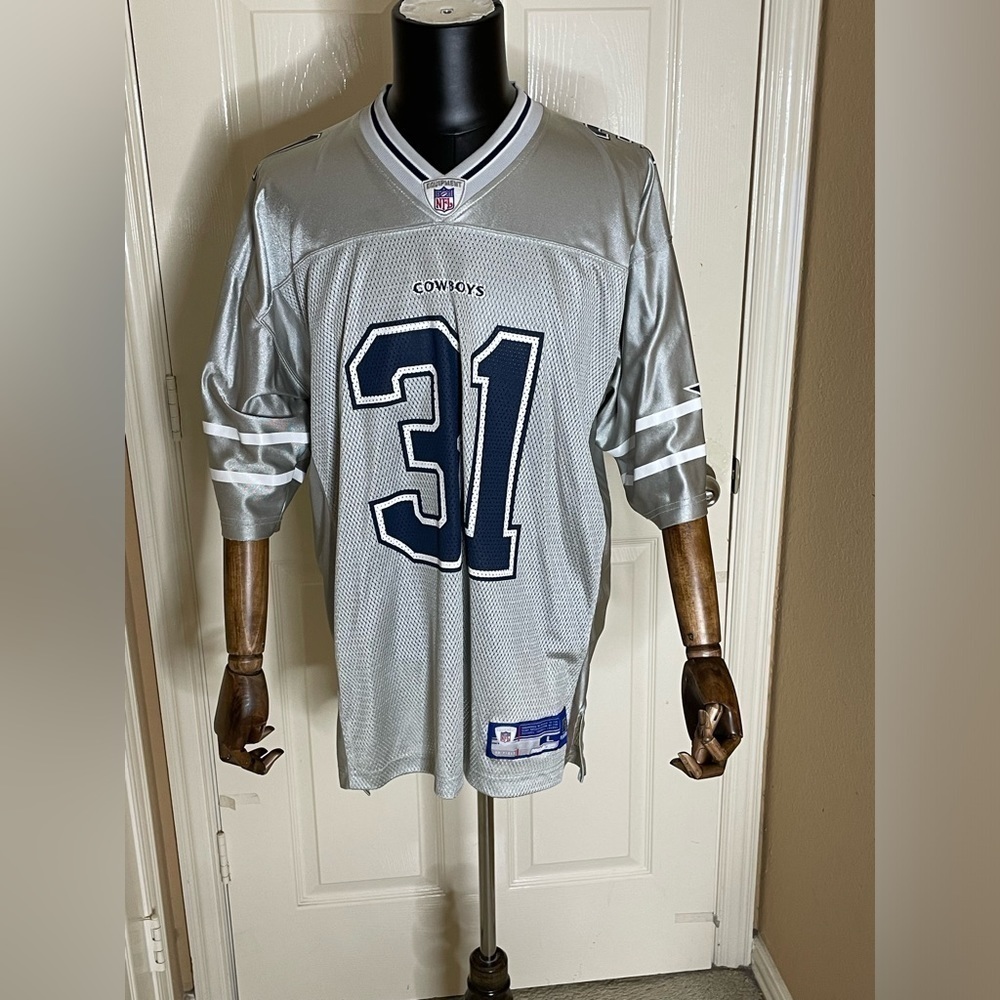 Roy Williams Dallas Cowboys Reebok Jersey Silver large - Picture 2 of 12